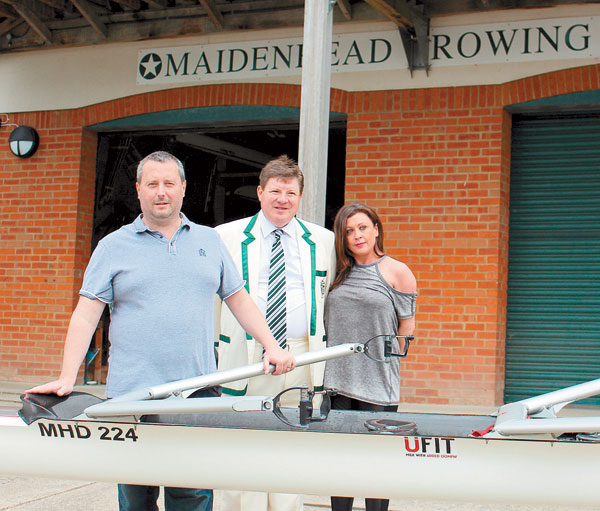 Managing director of UFit Austin Bailey with club president Paul Lion and Tracy Bailey